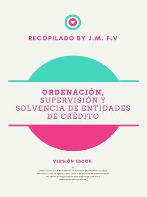 cover image of Ordenación, supervisión y solvencia de entidades de crédito